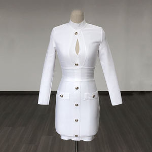 LS2295 Kimshein kadınlar için yüksek moda elbise lüks kokteyl bandaj elbiseler uzun kollu balo kıyafetleri - Product Image 5