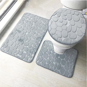 Alfombrillas de Baño Absorbentes y Cómodas, Cubierta para Tapa de Inodoro, Juego de Alfombras para Baño - Product Image 6