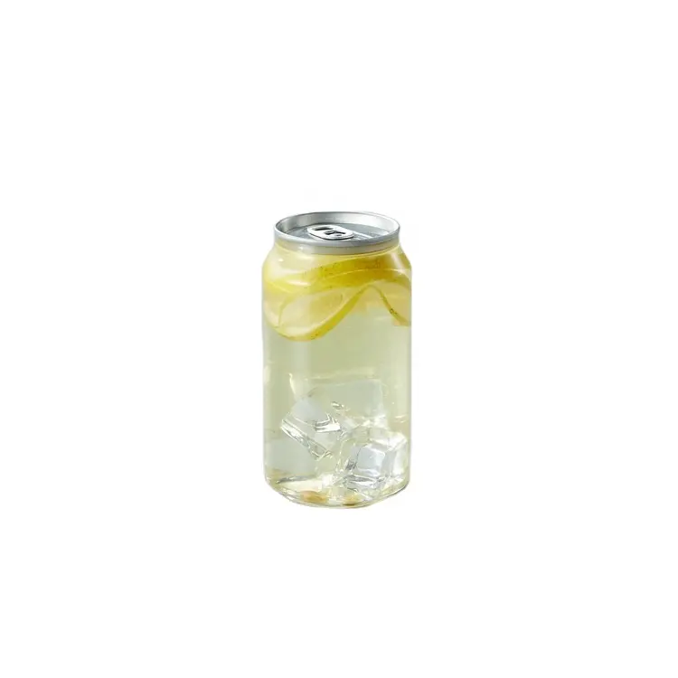 200Ml/250Ml/330Ml/500Ml Clear Pet Plastic Food Grade Soda Drank Bier Blikjes containers-Gemakkelijk Pull Ring Plastic Potten Met Deksels