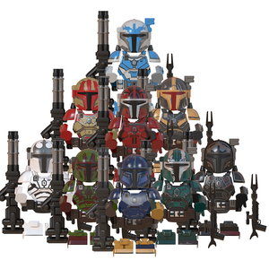 Vente chaude WM Anime Space Wars <span class=keywords><strong>Mandalorian</strong></span> Armored Warrior Mini DIY Cadeaux Enfants Jouets éducatifs en blocs de construction Jouets pour enfants - Product Image 1