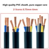 Cable Eléctrico Industrial Subterráneo de Bajo Precio, 6mm, 3 Núcleos, Cable de Extensión Solar Eléctrico de Cobre de 1.5 10mm para Etiopía