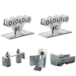 Roue de porte coulissante en <span class=keywords><strong>acier</strong></span> <span class=keywords><strong>galvanisé</strong></span>, poulie et <span class=keywords><strong>rail</strong></span> - Product Image 2
