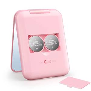 Mixed Procurement Low Price Portable LED <b>Travel</b> Gift Magnifying Metal Makeup Mini Folding Handheld Gold Compact <b>Mirror</b> Small - Product Image 6