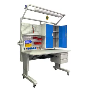 Functional table modular electronic lab workbench computer repair work bench for electronics factory