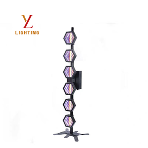 Projecteur LED Rétro à <span class=keywords><strong>6</strong></span> Yeux Effet Lumineux AC100-220V RGB DMX512 RDM à Gradation Linéaire pour Scène Stroboscopique et Effet Wash - Product Image 3
