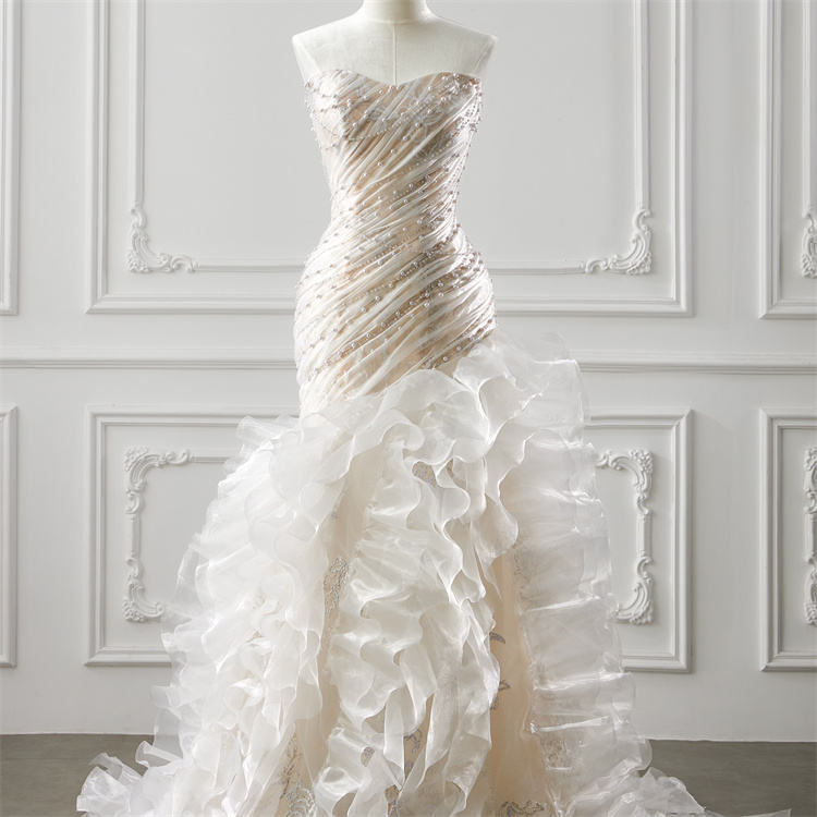 Vestido Com Organza Cristal De Organza Cristal Vestido De Noiva