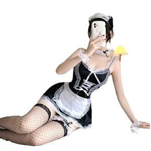 Sexy and alluring lingerie bodysuits, maid outfits, open-crotch uniforms, hot role-playing sets wholesale - Product Image 5