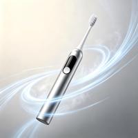 Sikat Gigi Elektrik Sonic Ramah Perjalanan, Sikat Gigi Elektrik Dewasa Tahan Air IPX7 yang Dapat Diisi Ulang dengan Layar LED