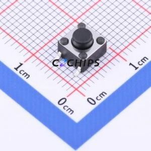 TSD003B05026A03 Tactile Switch SMD-4P,6x6mm Switch Round Button 2.6N Vertical Mount 6mm - Product Image 1