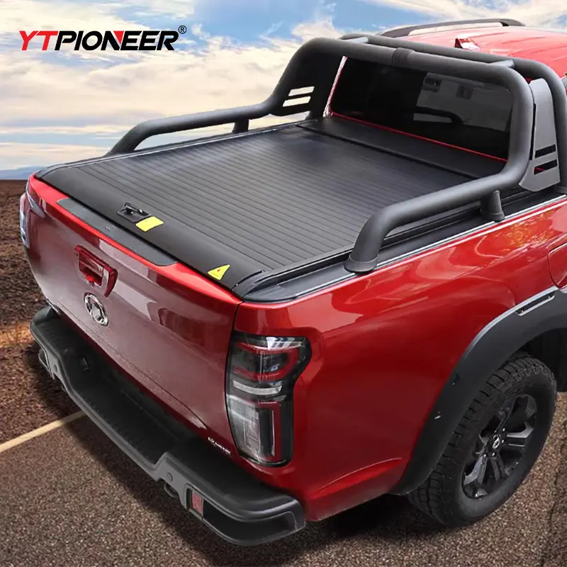 YTPIONEER aleación de aluminio 4x4 accesorios de coche camioneta cubierta de cama cubierta de Tonneau eléctrica para Ford-150