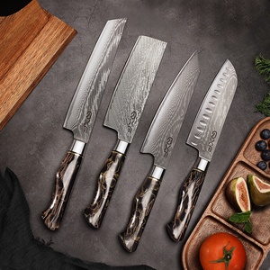 للبيع بالجملة سكين Vg10 داماكوس 6 من الراتنج النحاسي الياباني مع حامل خشبي مغناطيسي - Product Image 2