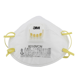 पार्टिकुलेट रेस्पिरेटर 8210v 8210vcn आरामदायक कुशन नाक फोम और ठंडा प्रवाह वाल्व के साथ - Product Image 3
