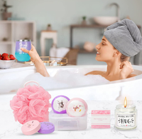 Couverture de bougie magnétique personnalisée, gobelet de luxe pour demoiselle d'honneur, spa, parfum, obtenez bien bientôt, nouveauté, ensembles cadeaux de noël pour femmes