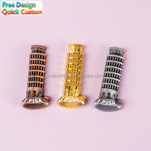 Ensemble d'aimants en métal <span class=keywords><strong>de</strong></span> la <span class=keywords><strong>Tour</strong></span> Inclinée <span class=keywords><strong>de</strong></span> <span class=keywords><strong>Pise</strong></span>, souvenir <span class=keywords><strong>de</strong></span> voyage et décoration <span class=keywords><strong>de</strong></span> l'icône italienne - Product Image 3