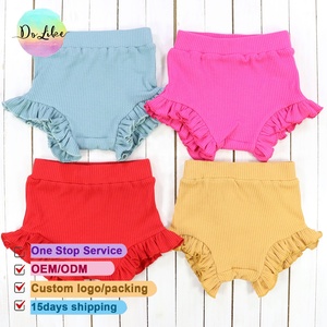 Shorts pour bébés filles en gros, sous-vêtements colorés à volants et bandeaux pour cheveux, vêtements d'été pour enfants, vêtements personnalisés pour enfants de boutique - Product Image 3