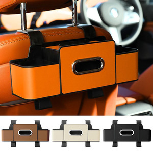 Organisateur de siège latéral de luxe 4-en-1 en TPE TMST RTS Y0065 avec porte-mouchoirs, porte-gobelet et crochets de rangement pour siège arrière - Product Image 2