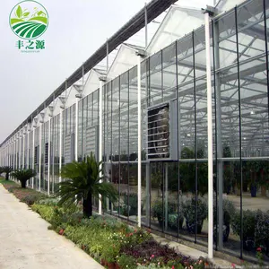 Design personalizzato multi-span giardino agricolo vetro invernale serra commerciale per la vendita