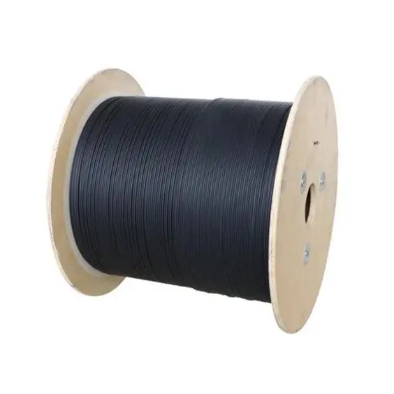 FTTH Fiber Optic Drop Cable 1/2 Core Rollo De Fibra Optica Con LSZH/PVC Y Miembro De Fuerza De Acero Wire-SUNET/OEM
