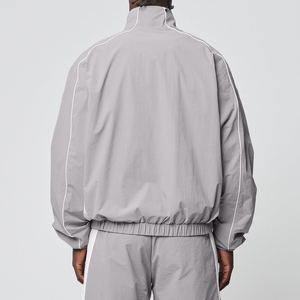 Conjunto Deportivo KIingSen OEM para Hombre, Primavera-Verano, 100% Nailon, Impermeable, Chaqueta y Pantalones Cortos Bordados, Cortavientos, para Correr - Product Image 5