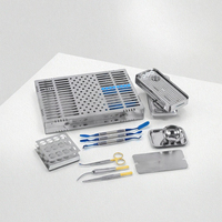 MED INNOVATIONS MI-3847 PRF Box Set Instruments de chirurgie dentaire en acier inoxydable pour Fibrin Riche en Plaquettes (PRF) avec plaque manuelle, certifié CE