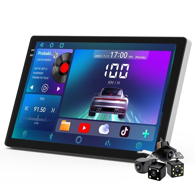 Qualcomm 3987 Auto Multimedia 6G 128G / 8G 256G Touch Screen 9 Inch 2K Car Stereo Android With 360 View Camera