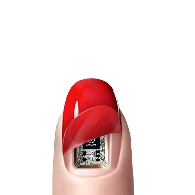 Smart LED Light Flashing Nail NFC Tag Mobile Phone NFC Nail Sticker Fingernail Art Tip Sticker Fashion Smart NFC Chip
