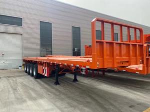 ตู้คอนเทนเนอร์2เพลา40<span class=keywords><strong>ฟุต</strong></span>รถบรรทุก40Ft 20Ft บรรทุกตู้คอนเทนเนอร์แบบแบน - Product Image 4