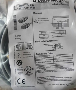 สวิตช์ตรวจจับวัตถุ LEUZE ของแท้ใหม่เอี่ยม รุ่น IS 218MM/2NO-8N0 แรงดันใช้งาน 10-30V กระแสไฟออก ≤200mA มีสินค้าในสต็อก - Product Image 1