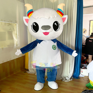 Disfraz de Mascota de Oveja de Dibujos Animados Personalizado, Traje de <span class=keywords><strong>Animal</strong></span> de Peluche de Alta Calidad para Eventos, Promociones, Actividades Escolares y Fiestas - Product Image 1