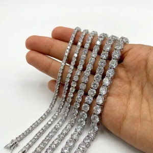 Bracelet Tennis Moissanite GRA Ice Out en Argent S925, Style Hiphop, pour Hommes et Femmes, Bracelet de Mode Moissanite, <span class=keywords><strong>le</strong></span> <span class=keywords><strong>Moins</strong></span> <span class=keywords><strong>Cher</strong></span> - Product Image 3