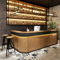 Bureau de réception de style industriel rétro pour restaurant Hot Pot Barbecue Traiteur Caissier Comptoir et table avant
