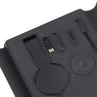 Batterie externe pour ordinateur portable avec charge sans fil 10000mAh en cuir PU, cadeau d'affaires, logo personnalisé OEM