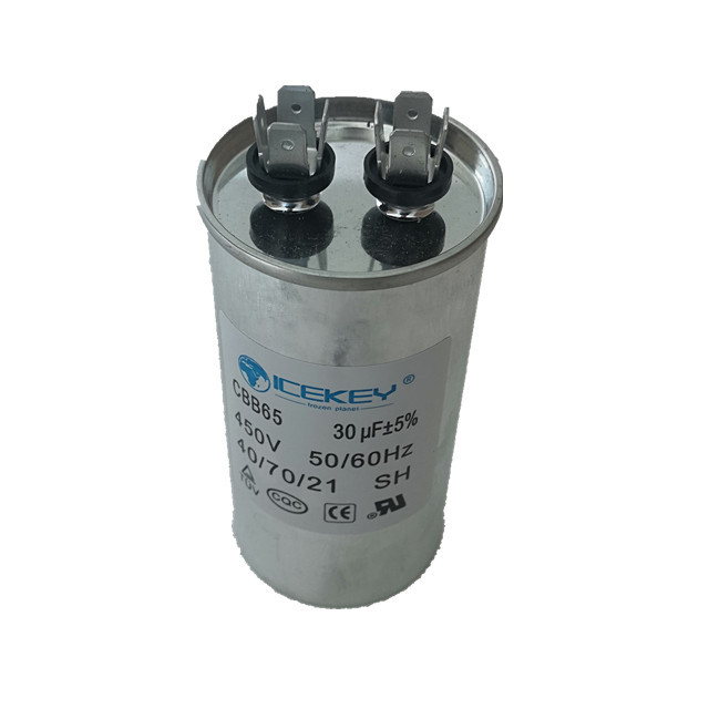 AC Motor Capacitor 450VAC 15uF CBB65 ThinFilm Compressor Start Capacitor for Air Conditioner