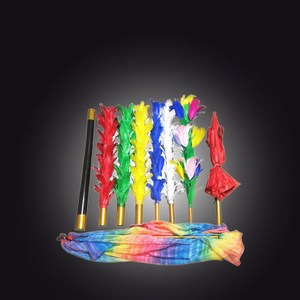 Accessoires de magie plumeau fleur changement irrégulier parapluie drapeau décolorer tours étape inattendue - Product Image 1