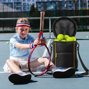 Tennis Racket Bag 30-40L Nylon Portable Zipper Closure Sports Equipment Storage For Tennis Balls And Gear - Product Image 1