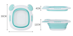 Mignon crabe en plastique épaissi pliant lavabo pour enfants personnalisé <span class=keywords><strong>rétractable</strong></span> ménage bébé lavabo - Product Image 2