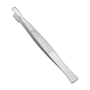 Pinzas de punta plana de acero inoxidable, pinzas de boca ancha para sellos, pinzas para papel, pinzas para joyería y coleccionistas de sellos, ¡las más vendidas! - Product Image 1