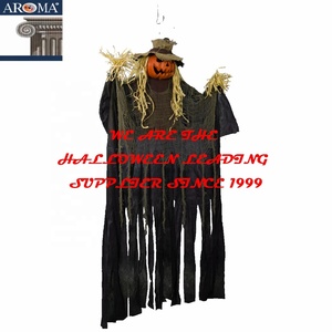 Decorazione di Halloween, Goblin Illuminato di 1,8 m, Zucca Umana Appesa a Grandezza Naturale <span class=keywords><strong>con</strong></span> Voce Spaventosa e Viso Luminoso per Decorazioni Murali per Feste - Product Image 3