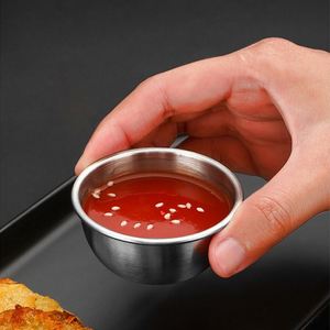 Tazas Personalizadas de Acero Inoxidable 18/8 de 40ml, 50ml y 70ml para Salsas, Tazas para Salsa de Carne Occidental con Tapa de Silicona - Product Image 3
