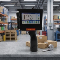 Imprimante numérique portable à jet d'encre pour impression rapide de logos, images et textes personnalisés sur cartons, bouteilles en plastique et autres produits pour les lignes de production en entrepôt
