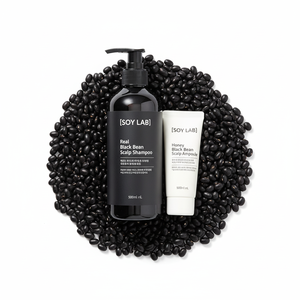 [SOY LAB] Organic Black Bean Gel <b>Shampoo</b> & Scalp Ampoule Set 500ml for Color Treated Hair-Deep Cleansing Moisturizing Scalp Care - Product Image 2