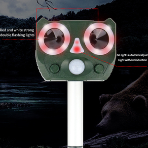 Ngoài Trời Không Thấm Nước IP58 PIR Cảm Biến 15M Thông Minh Kiểm Soát Dịch Hại Năng Lượng Mặt Trời Siêu Âm Pest Động Vật Hoang Dã Repellent - Product Image 5