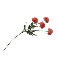 ZhiXia Dandelion buatan empat kepala bola kecil bahan bunga pernikahan buatan tangan tahan lama 3-5 tahun gaya Modern