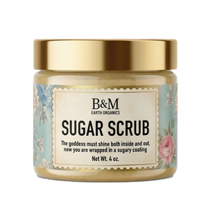 Exfoliante Corporal Suave y Luminoso, Etiqueta Privada, Exfoliante Corporal <span class=keywords><strong>de</strong></span> Azúcar <span class=keywords><strong>de</strong></span> <span class=keywords><strong>Caña</strong></span> Cruda para Piel Seca, Tratamiento con Sales <span class=keywords><strong>de</strong></span> <span class=keywords><strong>Baño</strong></span> - Product Image 4
