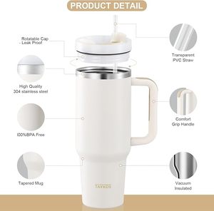 New Second-generation 40oz Stainless Steel Ice King <b>Cup</b> with <b>Straw</b>, Portable Car <b>Cup</b>, Large Capacity Insulated Hot and Cold <b>Cup</b> - Product Image 6