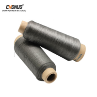 Flame Retardant Metallic Yarn SUS 304 316L Stainless Steel Fiber Spun Yarn