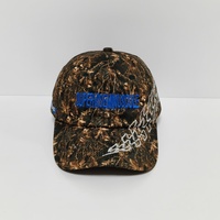 Gorra de Béisbol Deportiva con Camuflaje de Leopardo de Seis Lados, Personalizable, con Tela de Sublimación Térmica y Proceso de Bordado, Directo de Fábrica