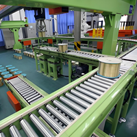 Ligne de convoyeur à rouleaux semi-automatique à vitesse réglable CST, capacité de production personnalisée pour l'industrie