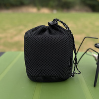 Ensemble de cuisine portable pliable en alliage d'aluminium anodisé, capacité 1-2L, poêle carrée pour camping en plein air, pêche, cyclisme