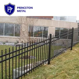 Recinzione tubolare in metallo rastrellamento per esterni pannelli di recinzione da giardino regolabili recinzione in alluminio per pendii e scale